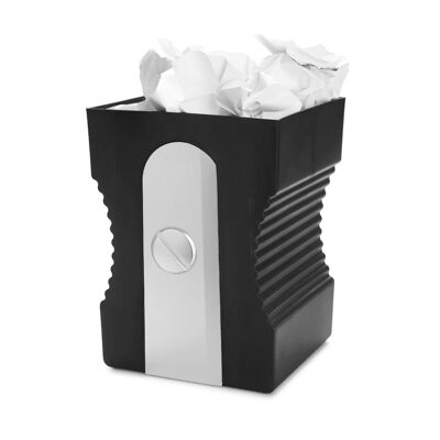 Corbeille à papier-Wastebasket - Corbeille à papier- Papierkorb, Taille-crayon,noir