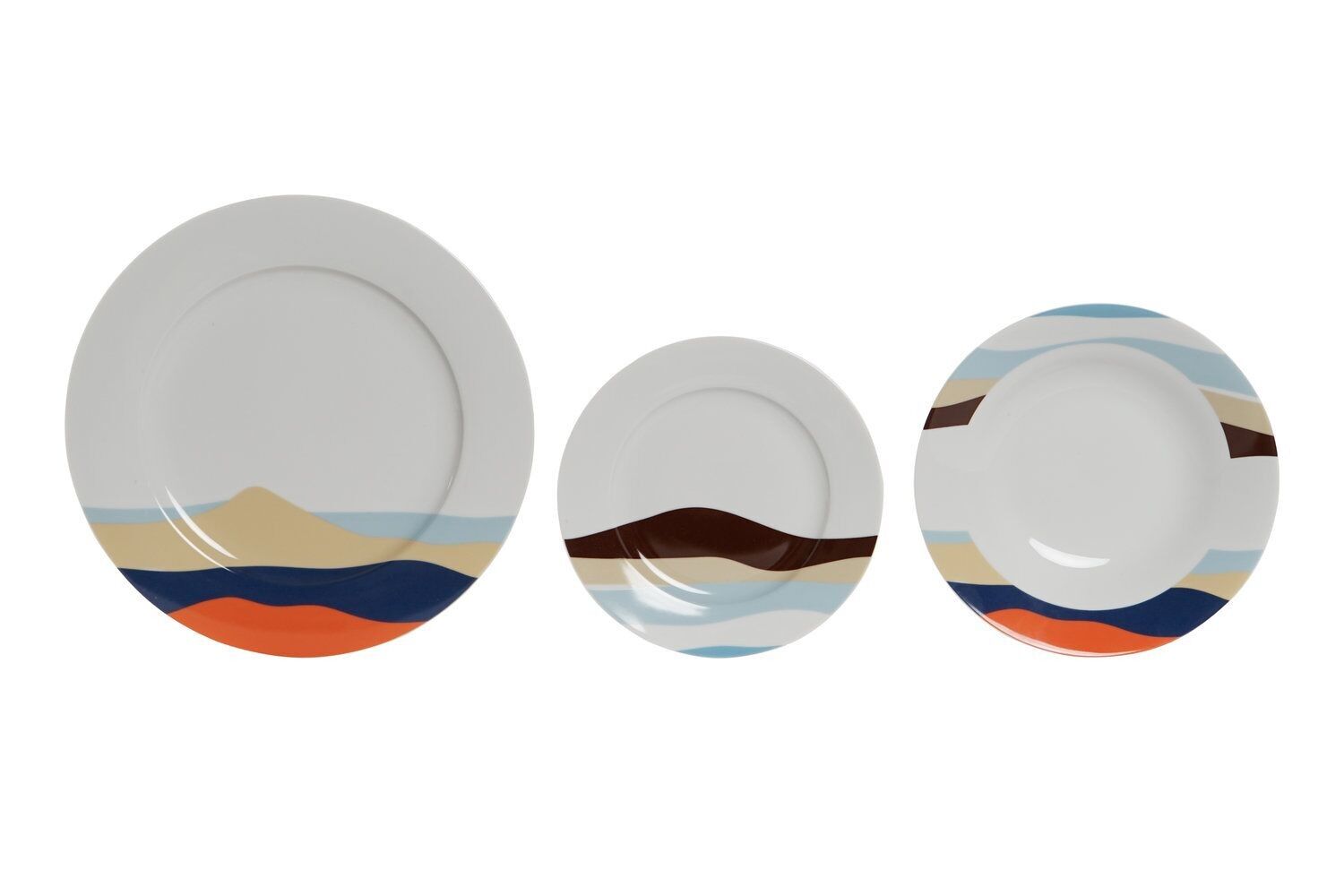 Buy wholesale TABLEWARE SET 18 PORCELAIN 27X27X3 BLUE PC204276