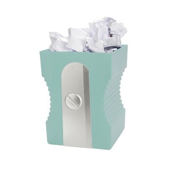 Corbeille à papier-Wastebasket - Corbeille à papier- Papierkorb, Taille-crayon,turquoise 1