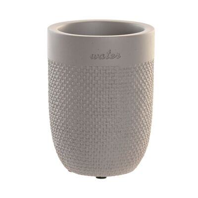 Vaso Cemento 8X8X10,5 Mate Gris PB203622