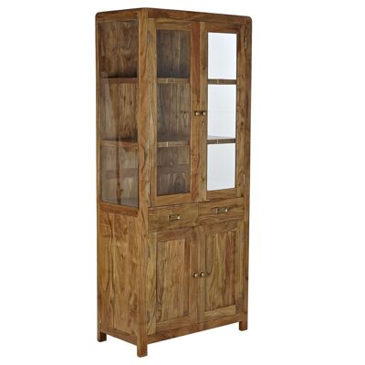 Akazienvitrine 85X40X190 Natur MB179700