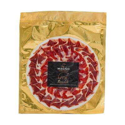“Bernardo Selecion” Ham Sliced ​​by hand with a knife 100% Iberian (90 gram plate)