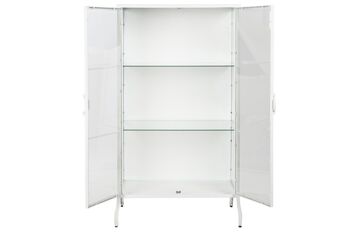 VITRINE MÉTAL VERRE 72X46X132 BLANC MB208107 4