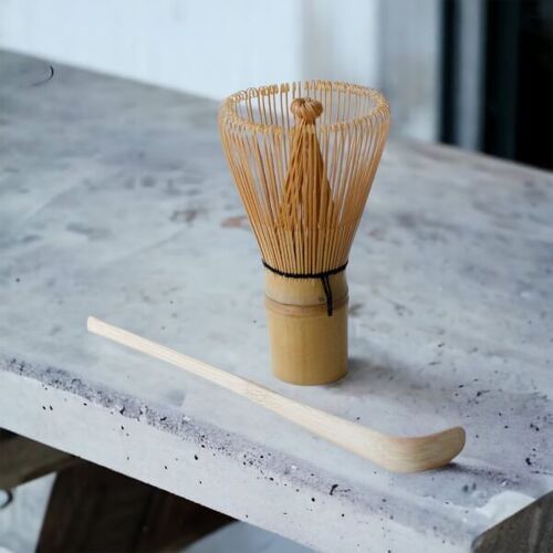 MATCHA BAMBOO WHISK AND MATCHA SPOON