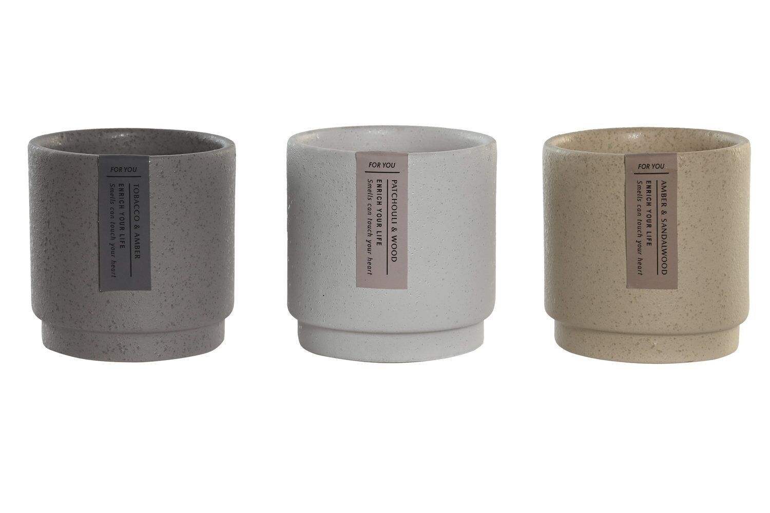 CERA CANDELA GRES 9X9X9 2% PROFUMO 3 SURT. VE206205