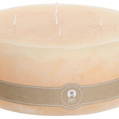 WAX CANDLE 25X25X10 4400 GR, 80 HOURS NATURAL CREAM VE209667