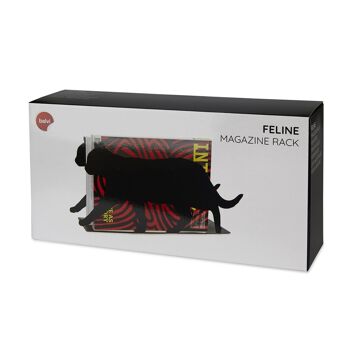 Porte-revues, Feline, noir, métal 4