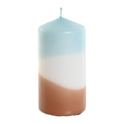 WAX CANDLE 7X7X14 BLUE VE211087