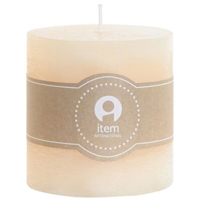 WAX CANDLE 7X7X7 215 GR, 32 HOURS NATURAL CREAM VE209662