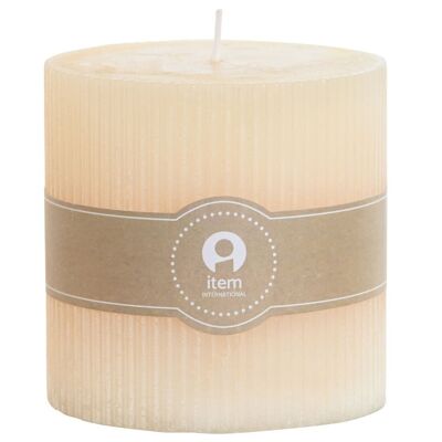 WAX CANDLE 10X10X10 650 GR, 85 HOURS NATURAL CREAM VE209655