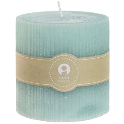 WAX CANDLE 10X10X10 650 GR. TURQUOISE VE212600