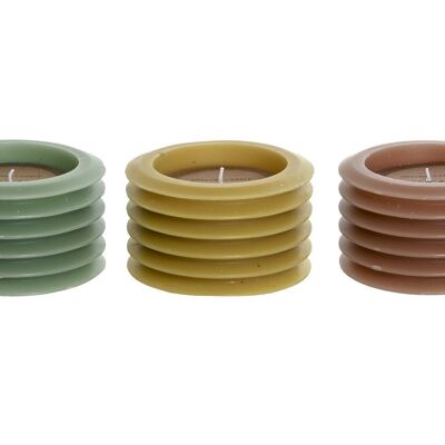 WAX CANDLE 13X13X8 680 GR, 3 SURT. VE209682