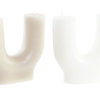 WAX CANDLE 15X5X15 2 ASSORT. VE200135