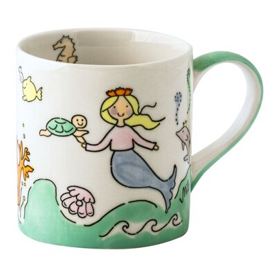 Children's mug Magic Sea - ceramic tableware - hand-painted