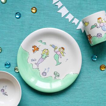 Bol pour enfants Magic Sea - vaisselle en céramique - peint à la main 2