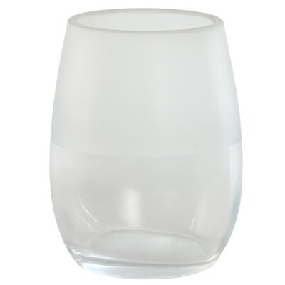Vaso Cristal 8X8X11 Glaseado Transparente PB211692