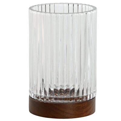 Vaso Cristal Acacia 7,5X7,5X11,5 Transparente PB211688