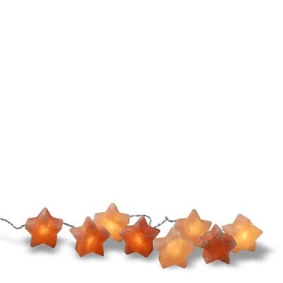 Himalayan salt Light cord on battery, Star 8 pieces, 44544