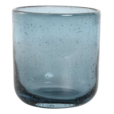 SET DE VERRES 6 VERRES 8,3X8,3X9,3 320ML BULLES BLEUES PC212514