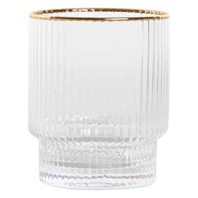 SET DE VERRES 6 CRISTAL 8X8X10 320ML RAYÉ PC212508