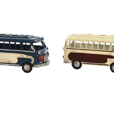 Veicolo decorativo in metallo 17X7X8 Autobus 2 Assortimento. MO209767