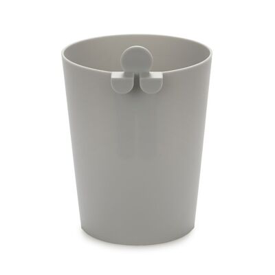 Waste bin, Mr. Recycle, gray, PP plastic