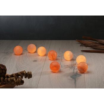 Cordon lumineux au sel de l'Himalaya sur pile, Ampoule 8 pièces, 44554 2