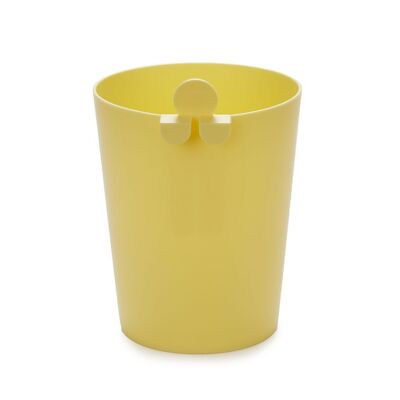 Waste bin, Mr. Recycle, yellow, PP plastic