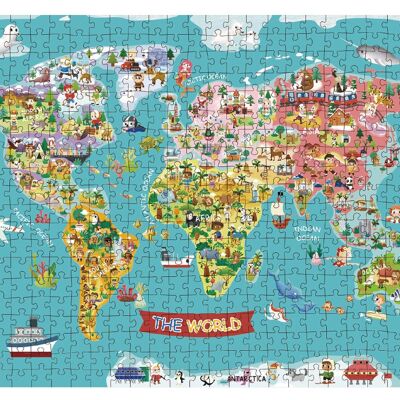 Puzzle della mappa del mondo