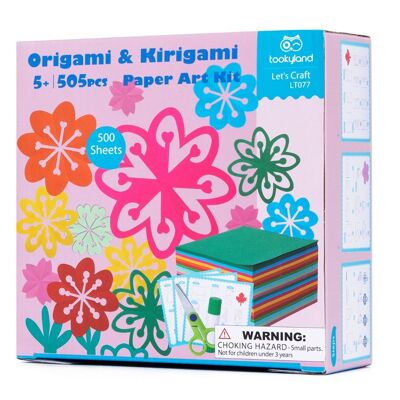 Origami &amp; Kirigami Paper Art Kit - Flower