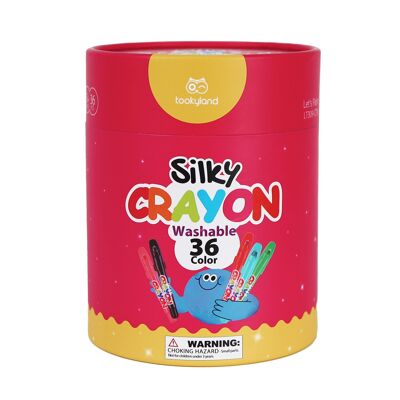 Crayones lavables sedosos - 36 colores