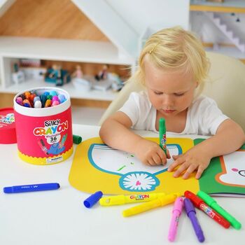 Crayons lavables soyeux - 36 couleurs 5