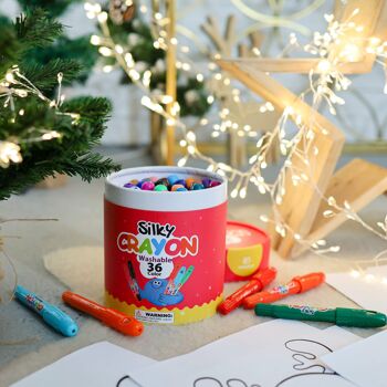 Crayons lavables soyeux - 36 couleurs 6