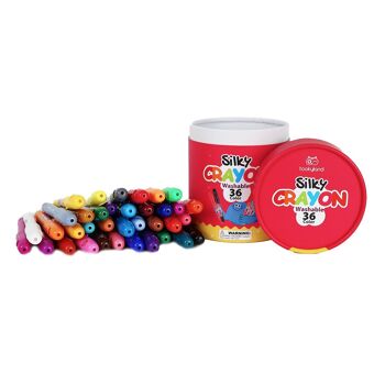 Crayons lavables soyeux - 36 couleurs 7