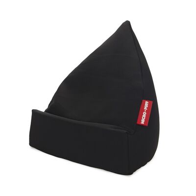 Tablet holder, Micro Puff, black, polyester / cotton