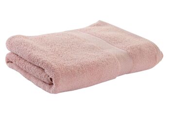 SERVIETTE COTON 70X140X1 600GSM DOUCHE ROSE PALE TX200370 1