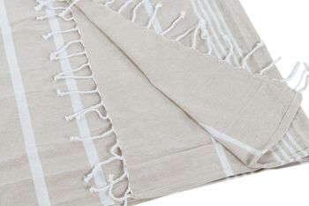 ENSEMBLE DE SERVIETTES 2 COTON 90X170X1 AVEC SAC 3 SURT. TX210895 6