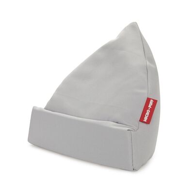 Tablet holder, Micro Puff, gray, polyester / cotton