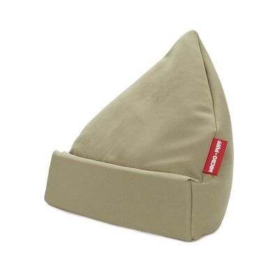 Tablet holder, Micro Puff, green, polyester / cotton
