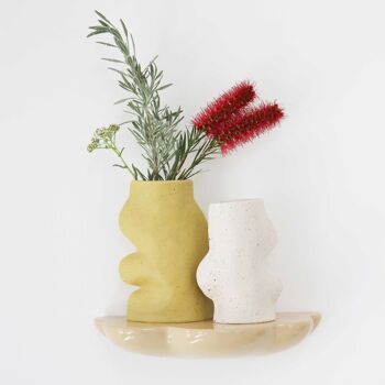 Vase en Céramique Fluxo - Blanc Moyen 3