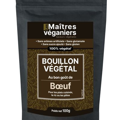 Bouillon végétal - Bœuf - Sachet 100g
