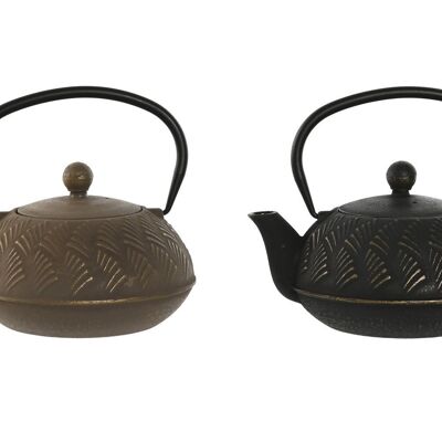 STAINLESS STEEL CAST IRON TEAPOT 18X15X11 900ML, 2 SURT. PC209794