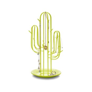 Porte-bijoux, Cactus, vert, métal 1