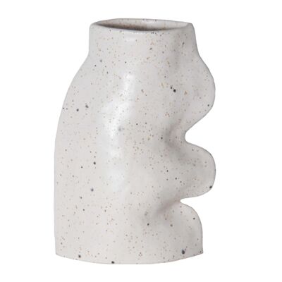Jarrón de cerámica Fluxo - Grande blanco