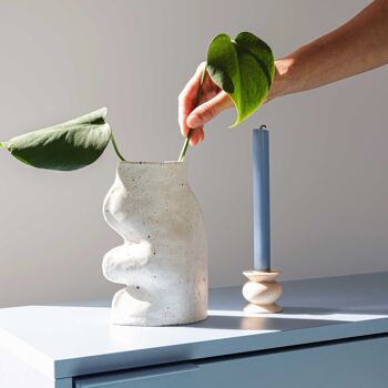 Vase en Céramique Fluxo - Grand Blanc 2