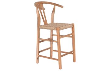 TABOURET FIBRE TECK 52X55X98 NATUREL MB208038 1