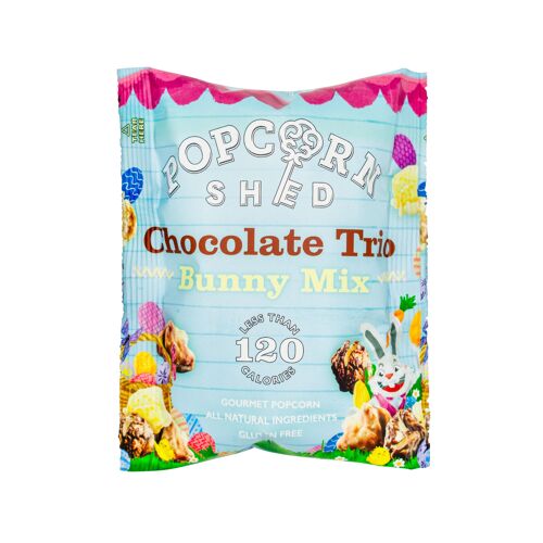 Chocolate Trio Popcorn Snack Pack - Bunny Mix