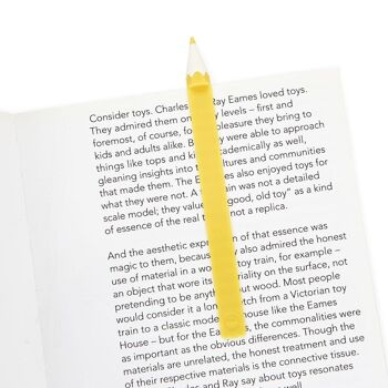 Marque-pages - Bookmark-Marcapagines- Buchzeichen, Graphite, jaune 2