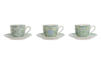 SET MUG PORCELAINE ASSIETTE 8,5X6X5 90ML 3 ASSORTIMENTS. PC202619 1