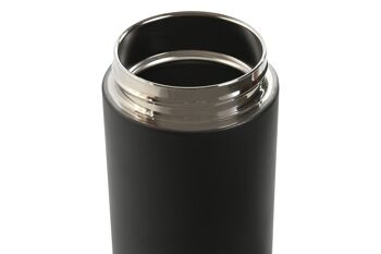 THERMOS EN BAMBOU INOX 7X7X21,5 400ML NOIR PC209932 3